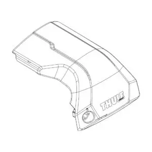 TH54246 Thule Edge Flush Rail- Front cover R