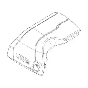 TH54245 Thule Edge Flush Rail- Front cover L